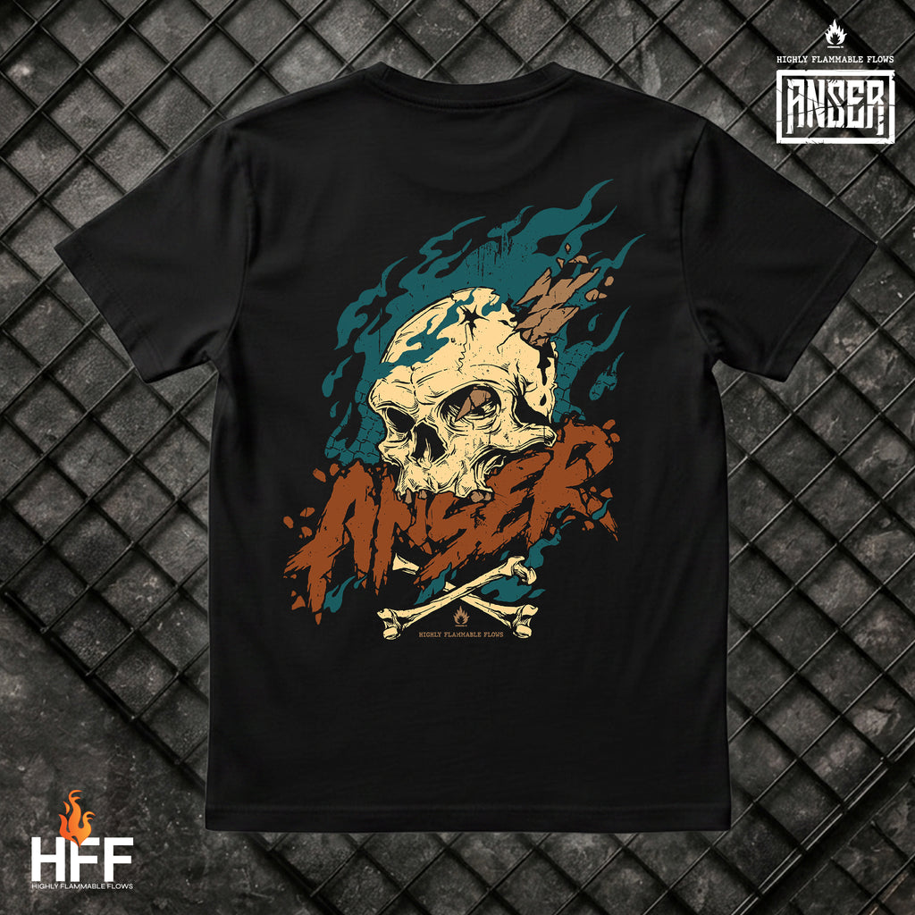 Anser black Tshirt designed by Proheroes