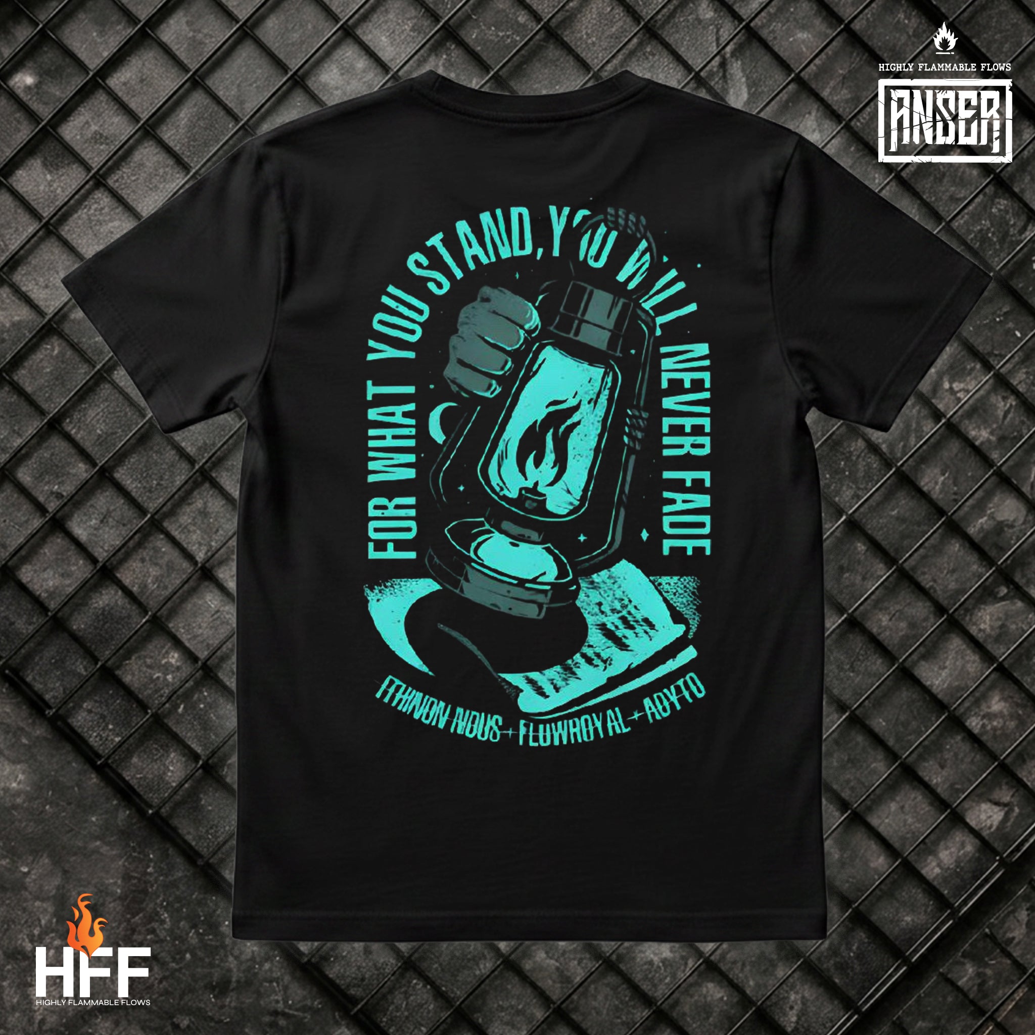 Anser black Tshirt designed by Bewild