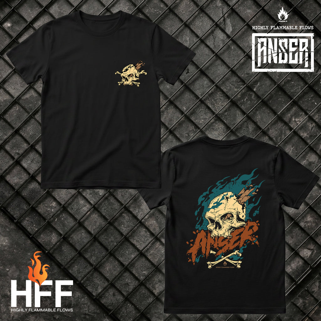 Anser black Tshirt designed by Proheroes