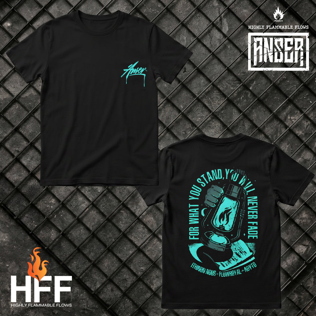 Anser black Tshirt designed by Bewild