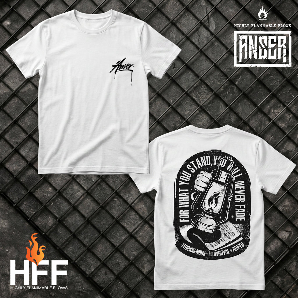 Anser white Tshirt designed by Bewild