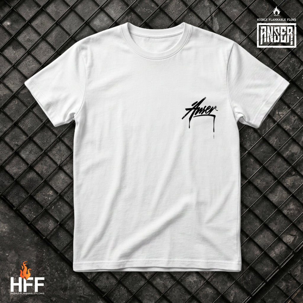 Anser white Tshirt designed by Bewild